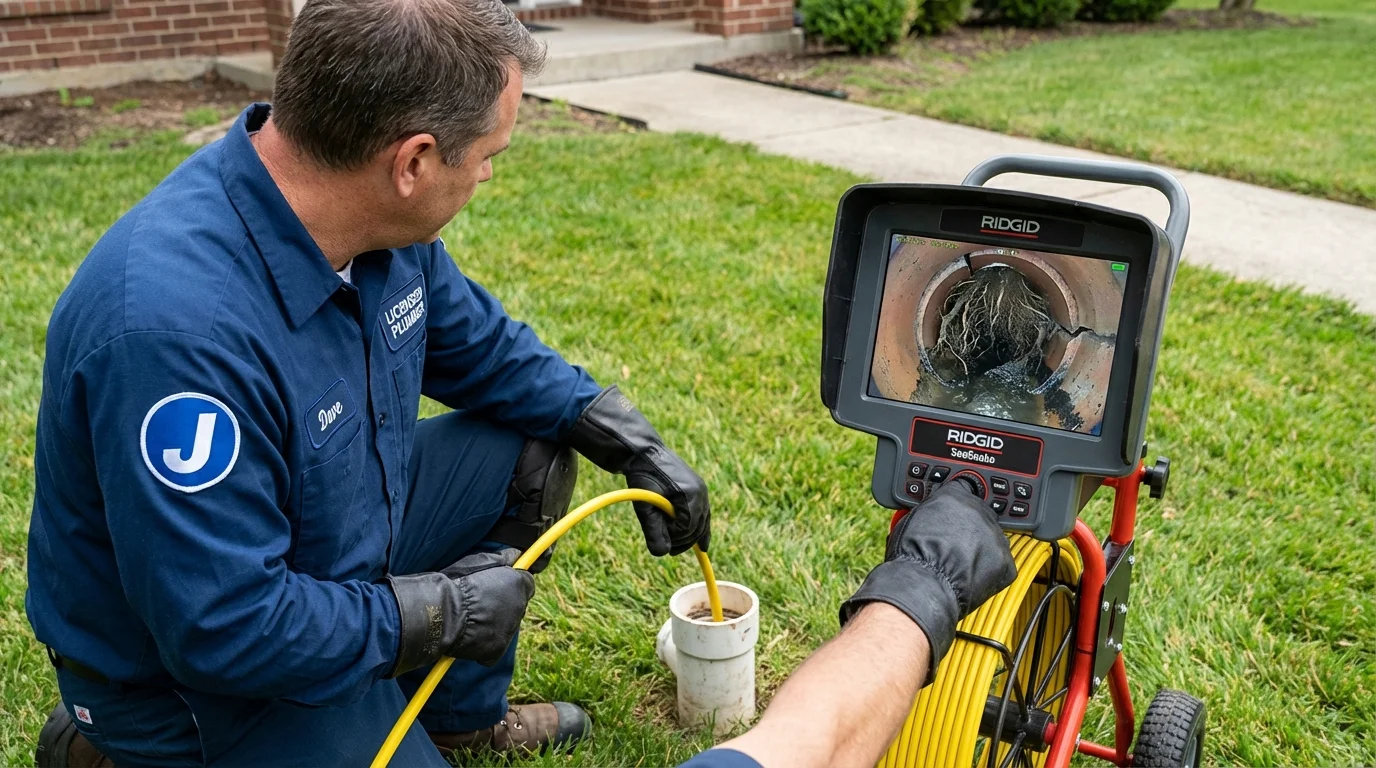 Sewer camera inspection being performed by Johns Plumbing LLC in Pahokee